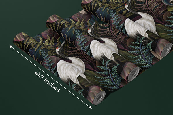 Royal Birds Wallpaper, Tropical Seamless Background Mural, Oversized Custom Size Wall Art, Non - Woven, Non - Adhesive, Modern Wall Paper, Removable - Adawall Wallpaper - Registered Trade Accounts Only, Wallpaper Wholesale Account - W77492 - Adawall Wholesale - Wallpaper Wholesaler