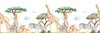 Savannah Watercolor Wallpaper, Seamless Pattern Mural, Oversized Custom Size Wall Art, Non - Woven, Non - Adhesive, Modern Wall Paper, Removable - Adawall Wallpaper - Registered Trade Accounts Only, Wallpaper Wholesale Account - W77954 - Adawall Wholesale - Wallpaper Wholesaler