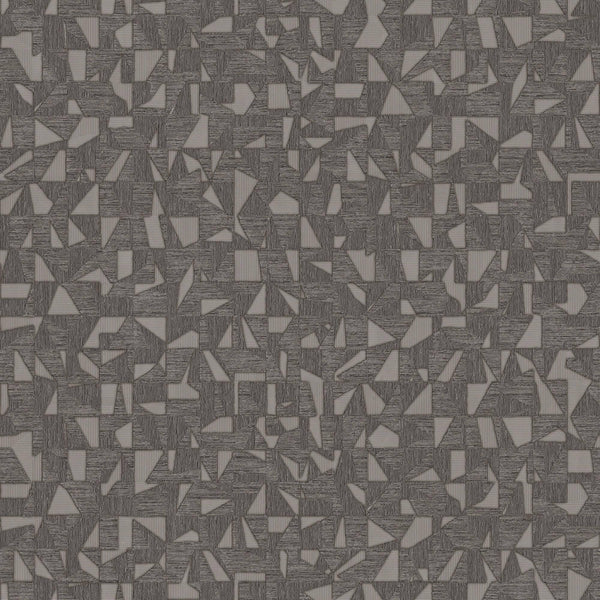 Shimmering Geometric Shapes Wallpaper, Tan, Gray Deep Embossed Asymmetrical Design Wallcovering - Walloro High End Wallcoverings & More
