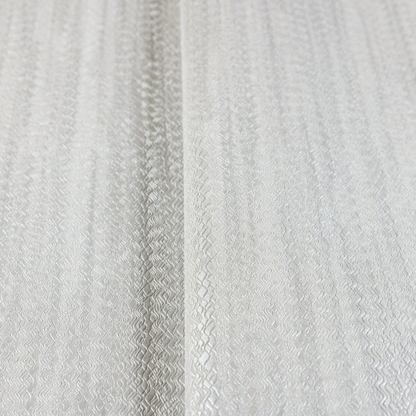 Shiny 3D Embossed Striped Wallpaper, Light Gray Plain Color Textured Wall Paper - Walloro High End Wallcoverings & More