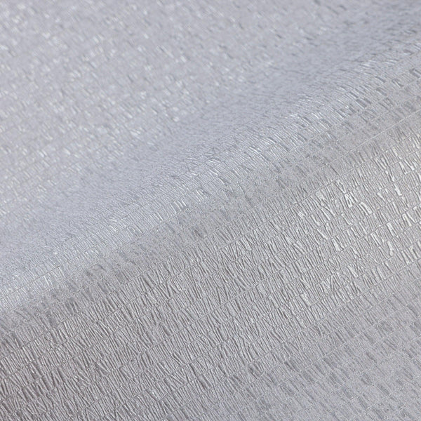 Silver Shiny Metallic Modern Wallpaper, 3D Deep Embossed Abstract Geometric Patterns Wall Paper - Walloro High End Wallcoverings & More