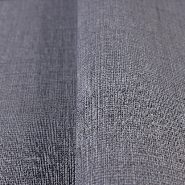 Solid Color Linen Textured Wallpaper, Dark Gray Modern Neutral Colors Non-Pasted Wallcovering - Walloro High End Wallcoverings & More