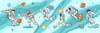 Sport Activities Wallpaper, Astronauts Mural, Oversized Custom Size Wall Art, Non - Woven, Non - Adhesive, Modern Wall Paper, Removable - Adawall Wallpaper - Registered Trade Accounts Only, Wallpaper Wholesale Account - W77797 - Adawall Wholesale - Wallpaper Wholesaler