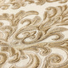 Stylish Baroque Deep Embossed Wallpaper, White, Gold, Timeless Damask Ornate Patterns Sparkling Wallcovering, Elegant Washed Colors Design - Walloro High End Wallcoverings & More