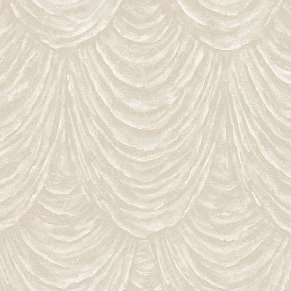 Stylish Beige Striped Embossed Wallpaper, Home Wall Decor, Aesthetic Wallpaper, Textured Wallcovering Non-Adhesive - 41.7”W X 393”H - Walloro High End Wallcoverings & More