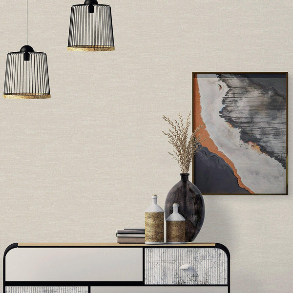 Stylish Fabric Textured Wallpaper, Cream Color Modern Linen Style Abstract Minimalist Non - Pasted Wall Paper, Wallcovering - Adawall Wallpaper - Registered Trade Accounts Only, Wallpaper Wholesale Account - 1113-2 - Adawall Wholesale - Wallpaper Wholesaler