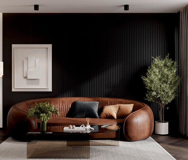 Stylish Interior Black Wall Panel, PS Wall Home Decoration Panel - Premium Quality - Adawall Wallpaper - Registered Trade Accounts Only, Wallpaper Wholesale Account - APS102 - Adawall Wholesale - Wallpaper Wholesaler