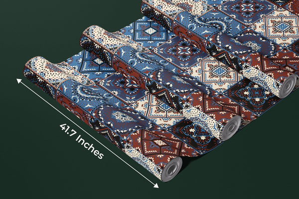 Talavera Ethnic Wallpaper, Seamless Pattern Mural, Oversized Custom Size Wall Art, Non - Woven, Non - Adhesive, Modern Wall Paper, Removable - Adawall Wallpaper - Registered Trade Accounts Only, Wallpaper Wholesale Account - W77678 - Adawall Wholesale - Wallpaper Wholesaler