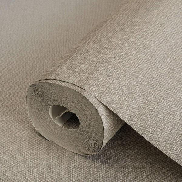Tan Chevron Wallpaper, Textured Modern Fabric Like Wallcovering, Solid Neutral Colors - Adawall Wallpaper - Registered Trade Accounts Only, Wallpaper Wholesale Account - 3701-4 - Adawall Wholesale - Wallpaper Wholesaler