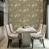 Textured Botanical Green Flowered Embossed Wallpaper, Home Wall Decor, Aesthetic Wallpaper,Textured Wallcovering Non - Adhesive - 41.7”W X 393”H - Adawall Wallpaper - Registered Trade Accounts Only, Wallpaper Wholesale Account - 1008-4 - Adawall Wholesale - Wallpaper Wholesaler