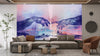 Touching Hands Wallpaper, Dark Violet Mural, Oversized Custom Size Wall Art, Non - Woven, Non - Adhesive, Modern Wall Paper, Removable - Adawall Wallpaper - Registered Trade Accounts Only, Wallpaper Wholesale Account - W78210 - Adawall Wholesale - Wallpaper Wholesaler