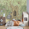 Tree House Wallpaper, Cozy Painted Style Mural, Oversized Custom Size Wall Art, Non - Woven, Non - Adhesive, Modern Wall Paper, Removable - Adawall Wallpaper - Registered Trade Accounts Only, Wallpaper Wholesale Account - W77837 - Adawall Wholesale - Wallpaper Wholesaler