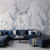 Tree Wall Mural, Blue Flowers Blossom Wallpaper, Extra Large Oversized Stylish Custom Size Wall Covering, Non - Woven, Non - Adhesive, Modern - Adawall Wallpaper - Registered Trade Accounts Only, Wallpaper Wholesale Account - SE317-2 - Adawall Wholesale - Wallpaper Wholesaler