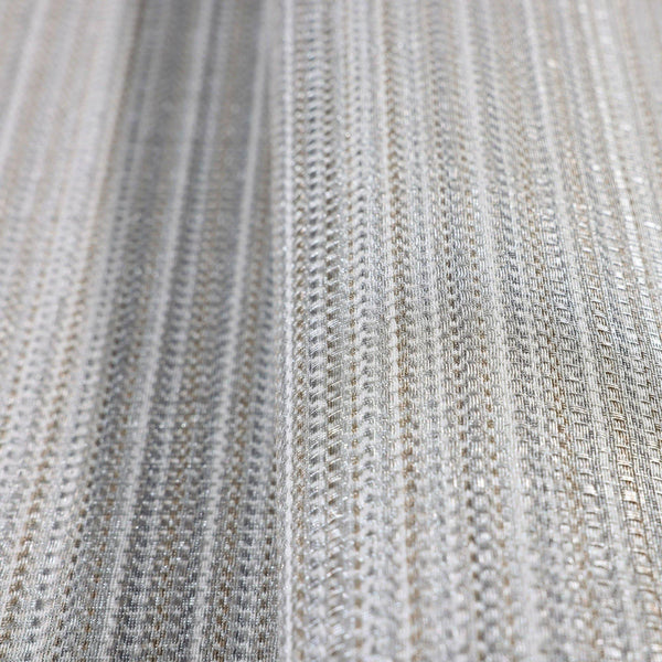 Trendy Thin Striped Textured Wallpaper, Gray, Brown Modern Minimalist Washable Pinstripe Pattern, Home Wall Interior Decor - Walloro High End Wallcoverings & More