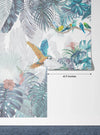 Tropic Jungle Scene Wallpaper, Parrots Mural, Oversized Custom Size Wall Art, Non - Woven, Non - Adhesive, Modern Wall Paper, Removable - Adawall Wallpaper - Registered Trade Accounts Only, Wallpaper Wholesale Account - W77831 - Adawall Wholesale - Wallpaper Wholesaler