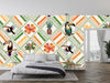 Tropical, Parrot, Pineapple Wallpaper, Seamless Pattern Mural, Oversized Custom Size Wall Art, Non - Woven, Non - Adhesive, Modern Wall Paper, Removable - Adawall Wallpaper - Registered Trade Accounts Only, Wallpaper Wholesale Account - W77859 - Adawall Wholesale - Wallpaper Wholesaler