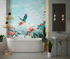 Tropical Wallpaper, Birds Mural, Oversized Custom Size Wall Art, Non - Woven, Non - Adhesive, Modern Wall Paper, Removable - Adawall Wallpaper - Registered Trade Accounts Only, Wallpaper Wholesale Account - W77986 - Adawall Wholesale - Wallpaper Wholesaler