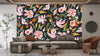 Watercolor Pink Wildflowers Wallpaper, Seamless Pattern Mural, Oversized Custom Size Wall Art, Non - Woven, Non - Adhesive, Modern Wall Paper, Removable - Adawall Wallpaper - Registered Trade Accounts Only, Wallpaper Wholesale Account - W78080 - Adawall Wholesale - Wallpaper Wholesaler