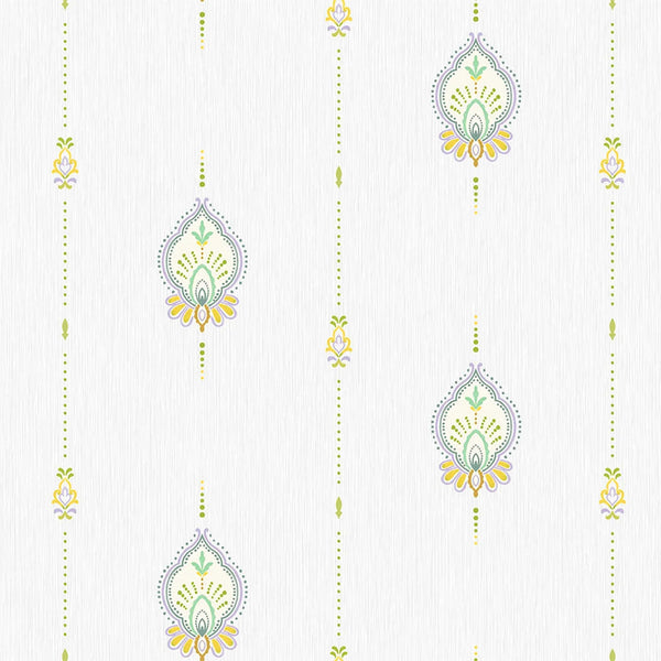 White Stylish Embossed Textured Wallpaper, Modern Vivd Multicolor Ikat Stripeed Wallcovering - Adawall Wallpaper - Registered Trade Accounts Only, Wallpaper Wholesale Account - 9902-4 - Adawall Wholesale - Wallpaper Wholesaler