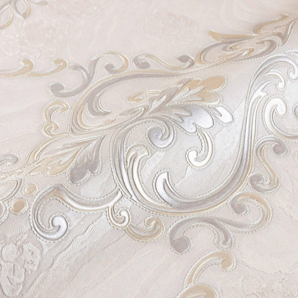 White Textured Embossed Flowered Gray, Home Wall Decor, Aesthetic Wallpaper, Textured Wallcovering Non - Adhesive - 41.7”W X 393”H - Adawall Wallpaper - Registered Trade Accounts Only, Wallpaper Wholesale Account - 1004-1 - Adawall Wholesale - Wallpaper Wholesaler