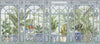 Windows Trees Wallpaper, Light Green Nature Scenic View Wall Mural, Tropical, Custom Size Wall Art, Non - Woven, Non - Adhesive, Removable, Durable, Large - Adawall Wallpaper - Registered Trade Accounts Only, Wallpaper Wholesale Account - SE305-1 - Adawall Wholesale - Wallpaper Wholesaler
