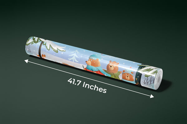 Winter Forest Wallpaper, Cute Animals Mural, Oversized Custom Size Wall Art, Non - Woven, Non - Adhesive, Modern Wall Paper, Removable - Adawall Wallpaper - Registered Trade Accounts Only, Wallpaper Wholesale Account - W78123 - Adawall Wholesale - Wallpaper Wholesaler