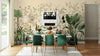 Yellow Botanical Wall Mural, Butterfly Flowers Chinoiserie Wallpaper, Nature Theme Custom Size Wall Covering, Non - Woven, Non - Pasted, Removable, Washable - Adawall Wallpaper - Registered Trade Accounts Only, Wallpaper Wholesale Account - FJ305-2 - Adawall Wholesale - Wallpaper Wholesaler