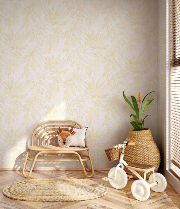 Yellow Embossed Wallpaper with Floral Patterns Wallpaper, Textured Wallpaper,Natural Wallpaper, Modern & Minimalist Wall Covering,Modern Look Neutral Colors Glittering Wallcovering - Adawall Wallpaper - Registered Trade Accounts Only, Wallpaper Wholesale Account - 24208-3 - Adawall Wholesale - Wallpaper Wholesaler